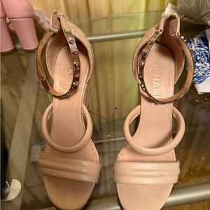 CHANEL Women's Beige Heels